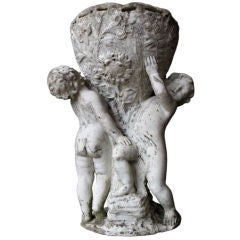 19th century Italian marble carved urn/centre table piece