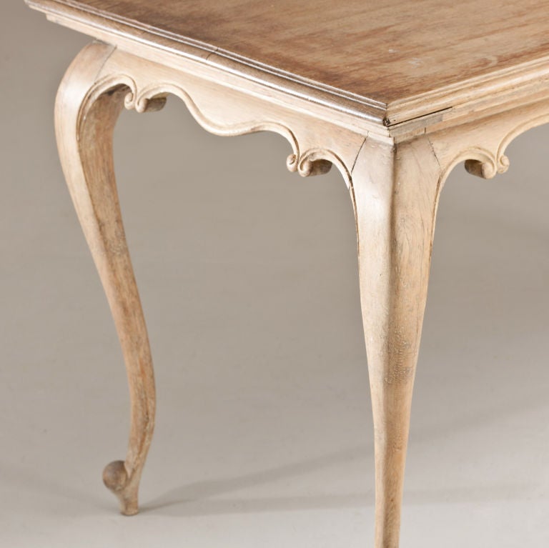A French Cabriole Leg Rectangular Centre Table ca. 1850 at 1stdibs
