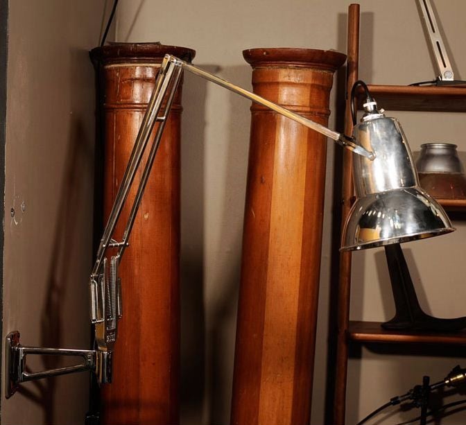 Pair of Vintage Wall Mount Anglepoise Lamps by George Cawardine at 1stdibs