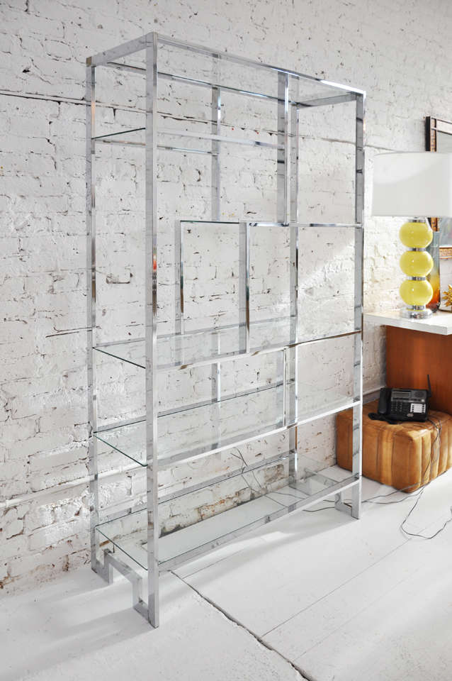 Chrome Midcentury Milo Baughman Etagere