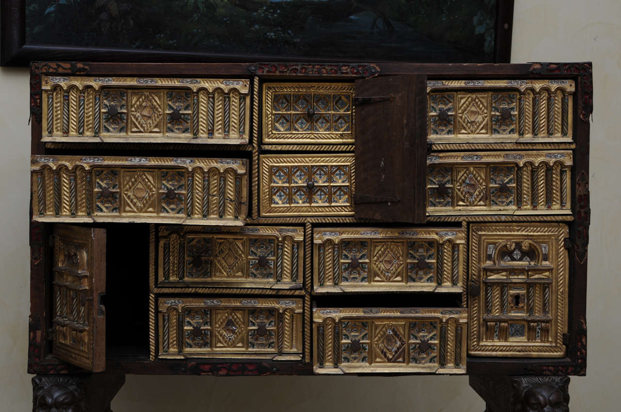 A 18th Century Spanish Vargueno Cabinet 1