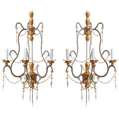 A Pair of Tuscan Style Sconces