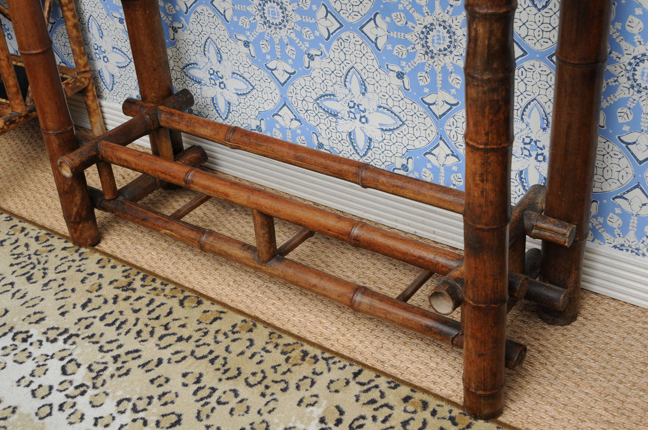 Large English Bamboo Hall Tree at 1stDibs antique bamboo hall tree