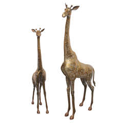 Vintage Pair of Giraffes