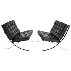 Vintage Barcelona Chairs - Mies Van Der Rohe 