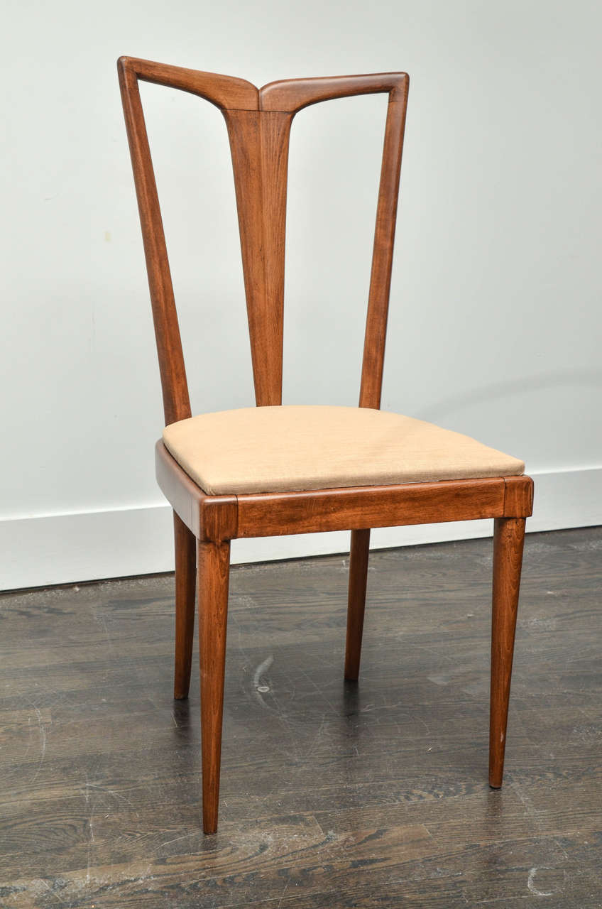 Set of Eight Dining Chairs by Borsani 1