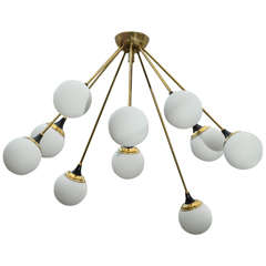 Italian Brass Chandelier 8