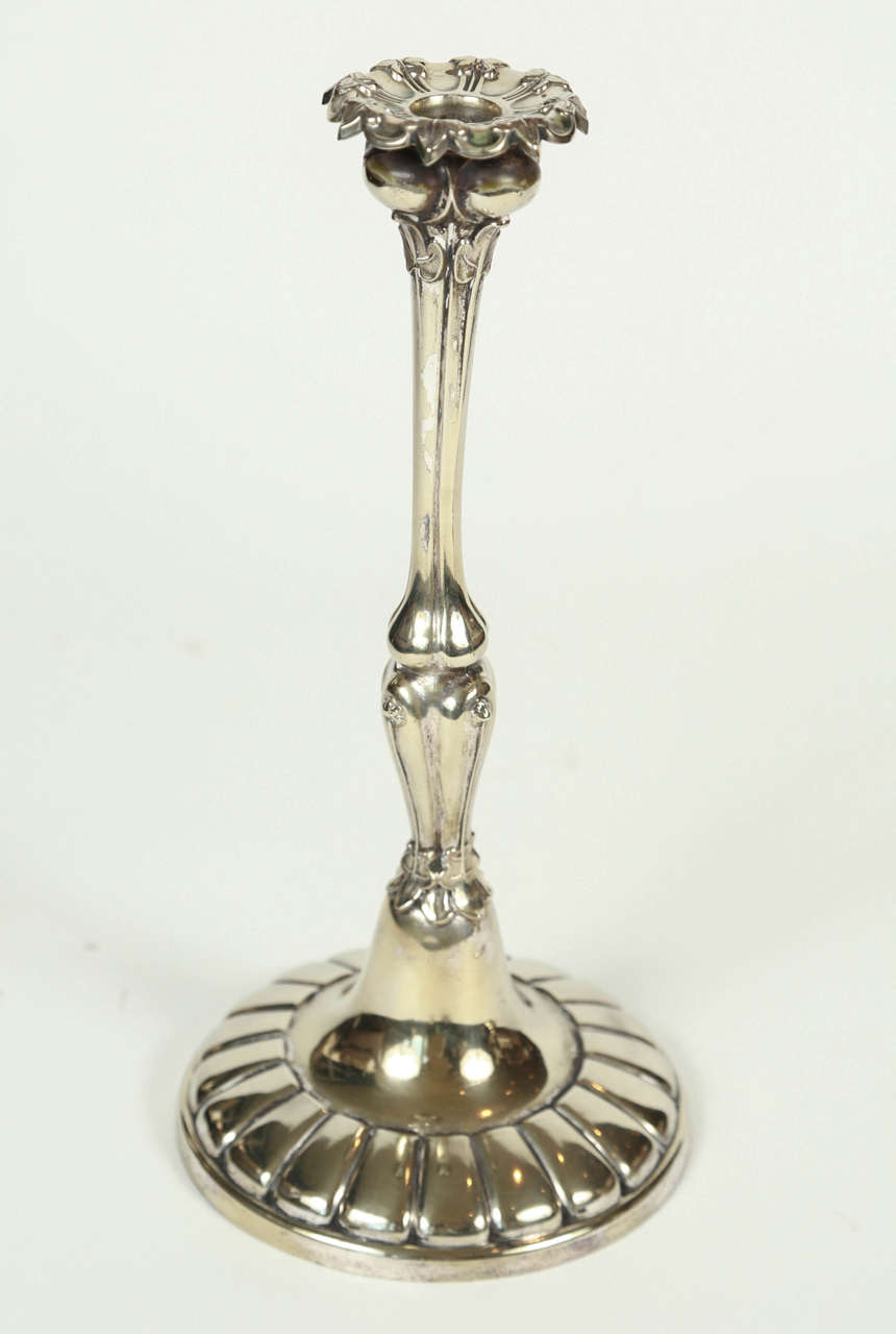 Late 19th Century Pair of Antique Candlesticks