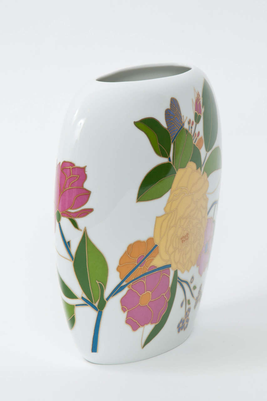 Floral Porcelain Vase by Rosenthal