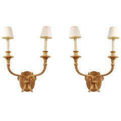 Vintage Two Light  Mediterranean Sconces