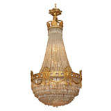 Crystal and bronze d
ore Empress Eugenie chandelier Crystal and bronze d
ore Empress Eugenie chandelier