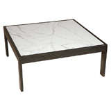 Marble And Steel Coffee Table By Lawson-Fenning