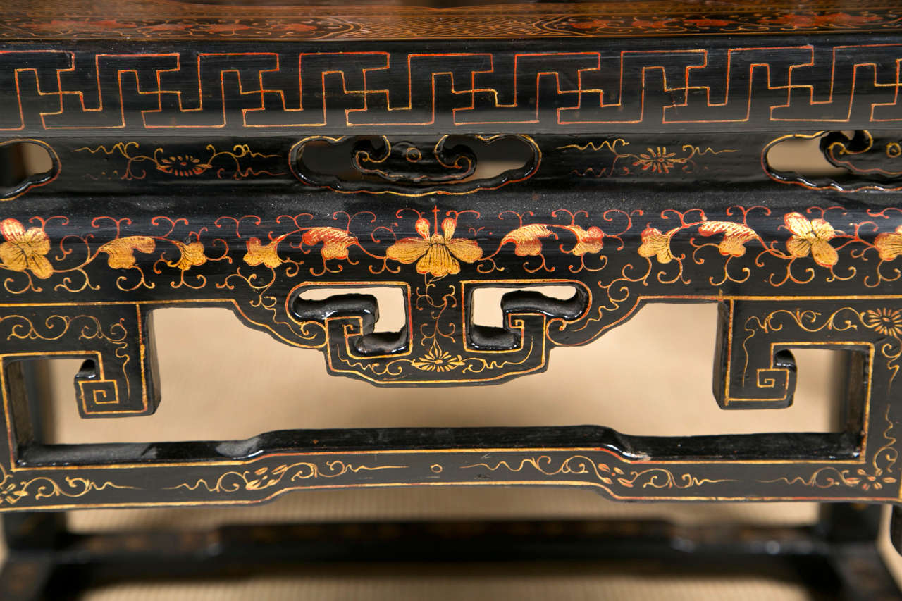 Lacquered Chinese Side Table 2