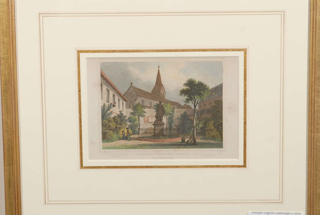 English Set of 6 Antique Tombleson Landscape Prints c.1865