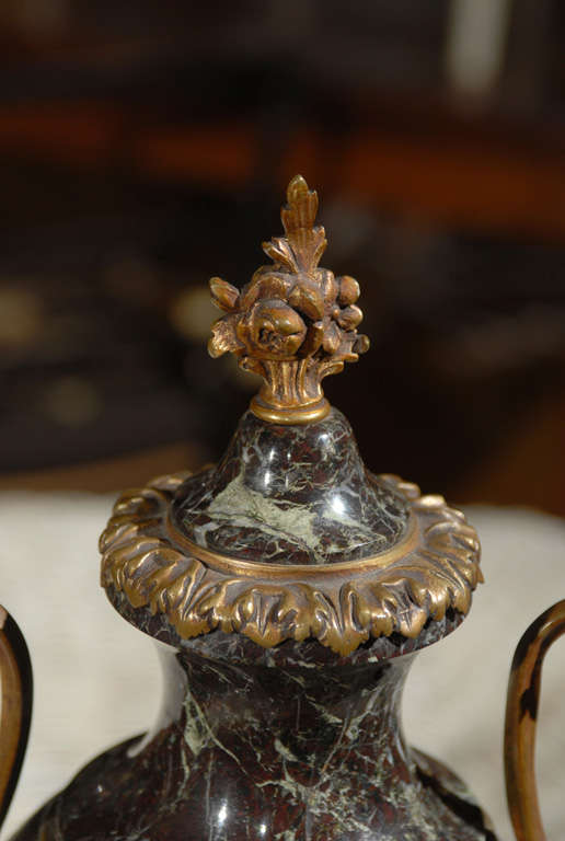 Pair of 19th Century French Marble Cassoulets 6