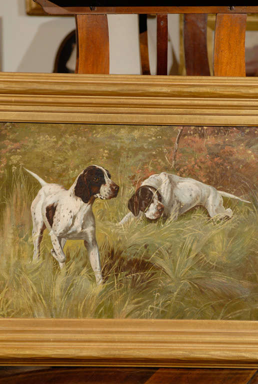 Painting of Sporting Dogs In Excellent Condition In Atlanta, GA