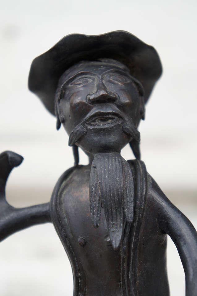 19th Century Chinese Bronze Dancing Figure For Sale 1