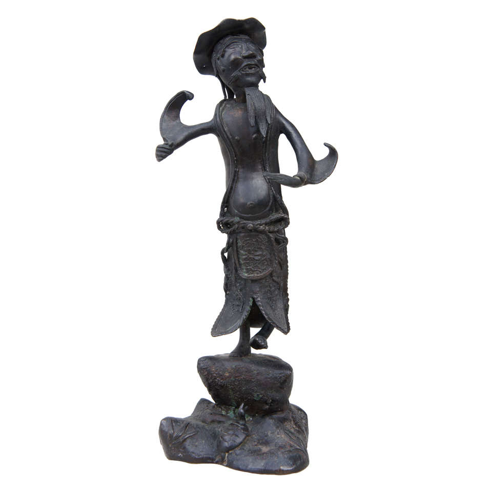 19th Century Chinese Bronze Dancing Figure
