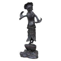 A 19th Century Chinese Bronze Dancing Figure 11