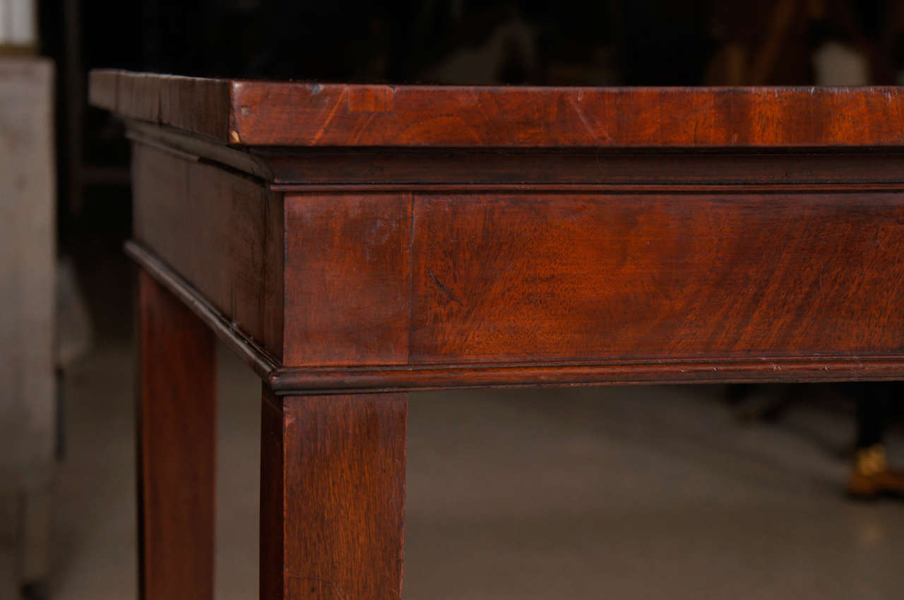 British Edwardian Mahogany Console Table For Sale