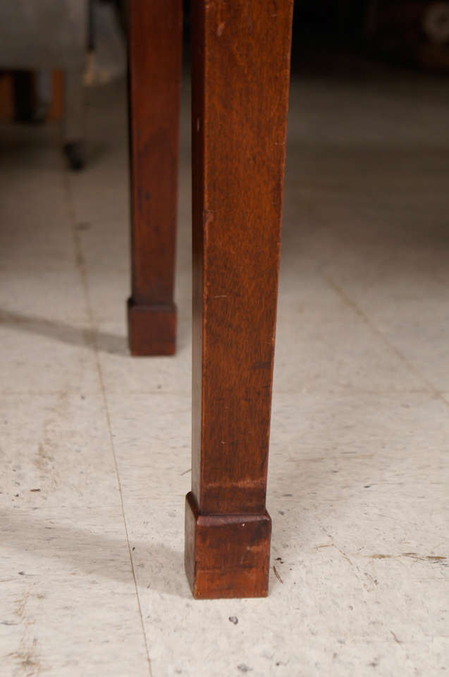 Edwardian Mahogany Console Table In Good Condition For Sale In Hudson, NY