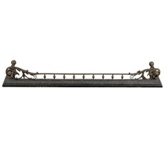 Viktorianischer Feuerschutz aus Bronze und Eisen