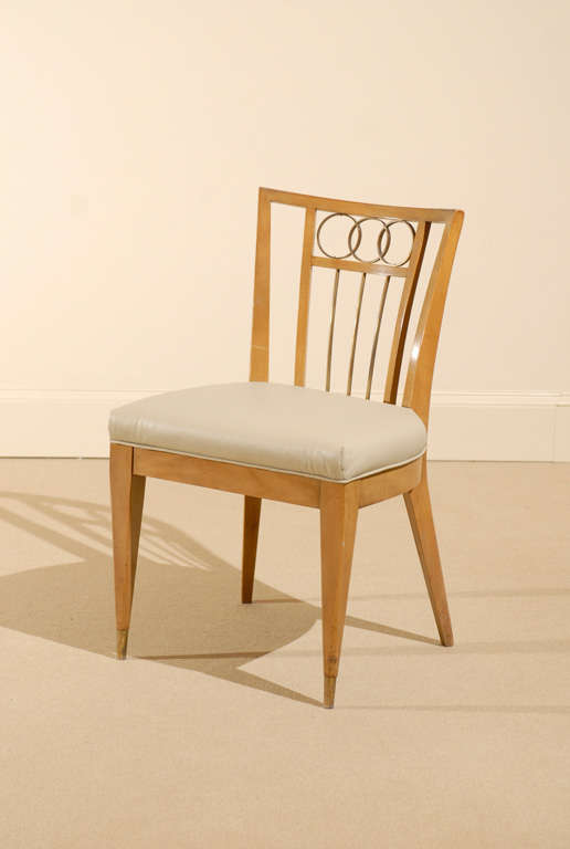 Set of Four (4) Chairs in the Style of Michael Taylor For Sale 2