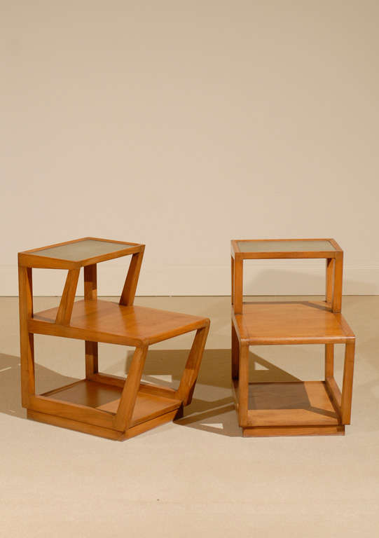 Pair of Edward Wormley Step Tables
