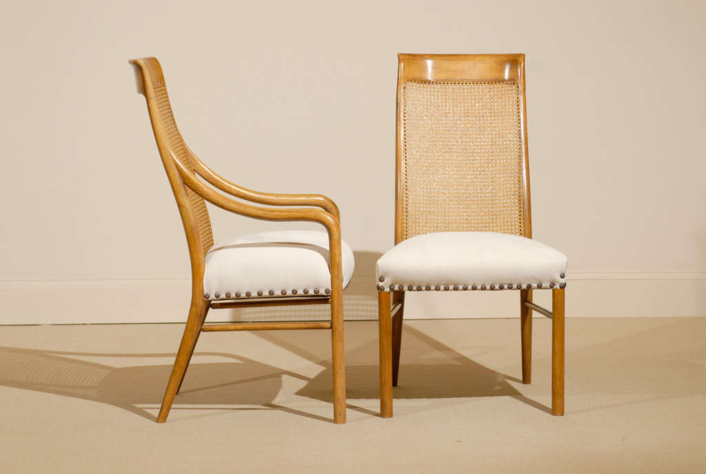 Set of Six (6) Drexel Cane High Back Dining Chairs at 1stDibs drexel