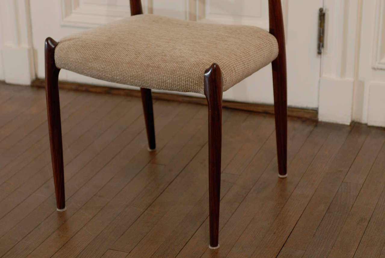 Beautiful Set of 4 Moller #78 Chairs in Rosewood 3