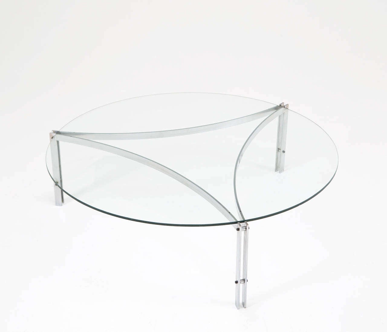 Danish Fabricius and Kastholm Inspired Scimitar Cocktail Table, Denmark 1970's