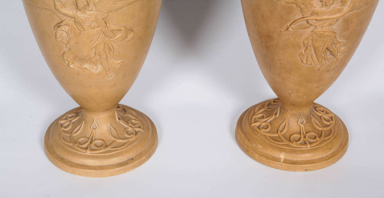 Classical Greek A pair of Terracotta Urns For Sale