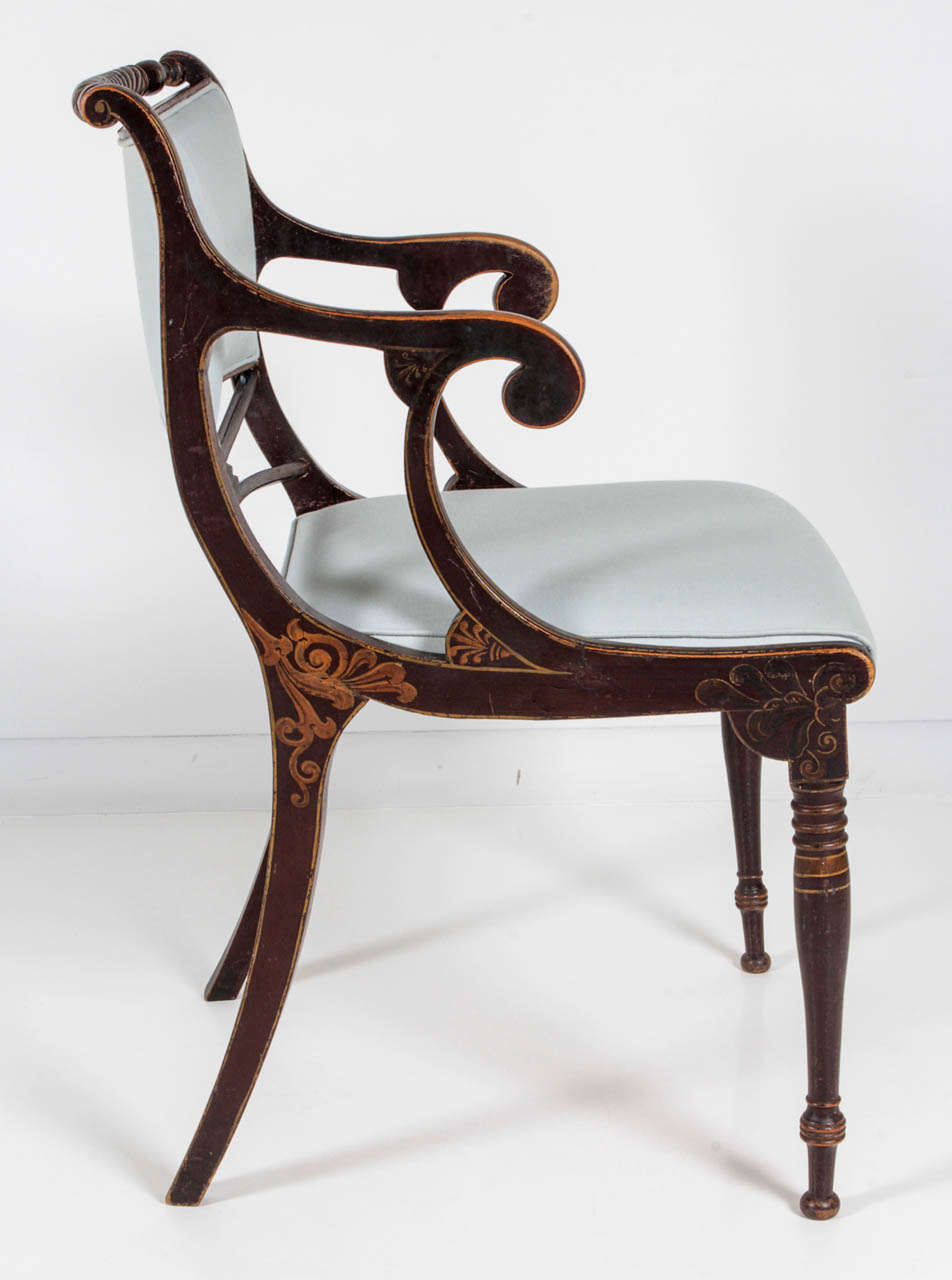 A pair of Danish Empire Armchairs 1