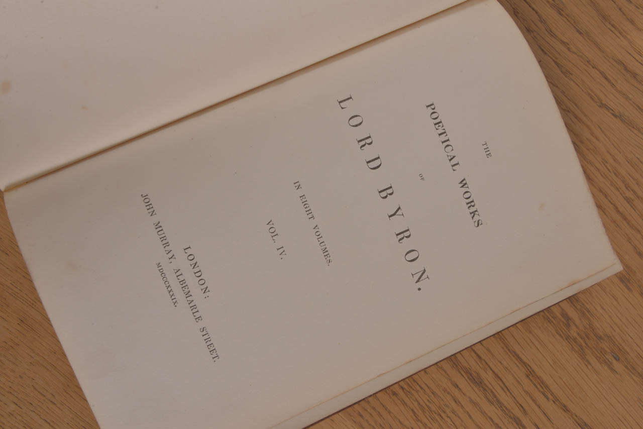 Byron's Works, Volumes I-VIII, London 1839 2