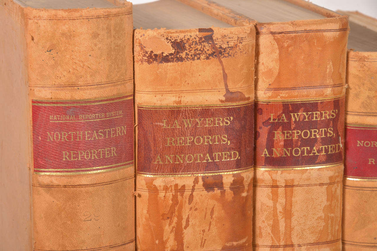 Américain Northeastern Reporter & Lawyers Reports 1898-1906:: lot de 7 livres anciens