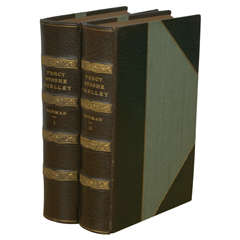 "Percy Bysshe Shelley, " by Forman - I & II, Set of 2 Antique Books