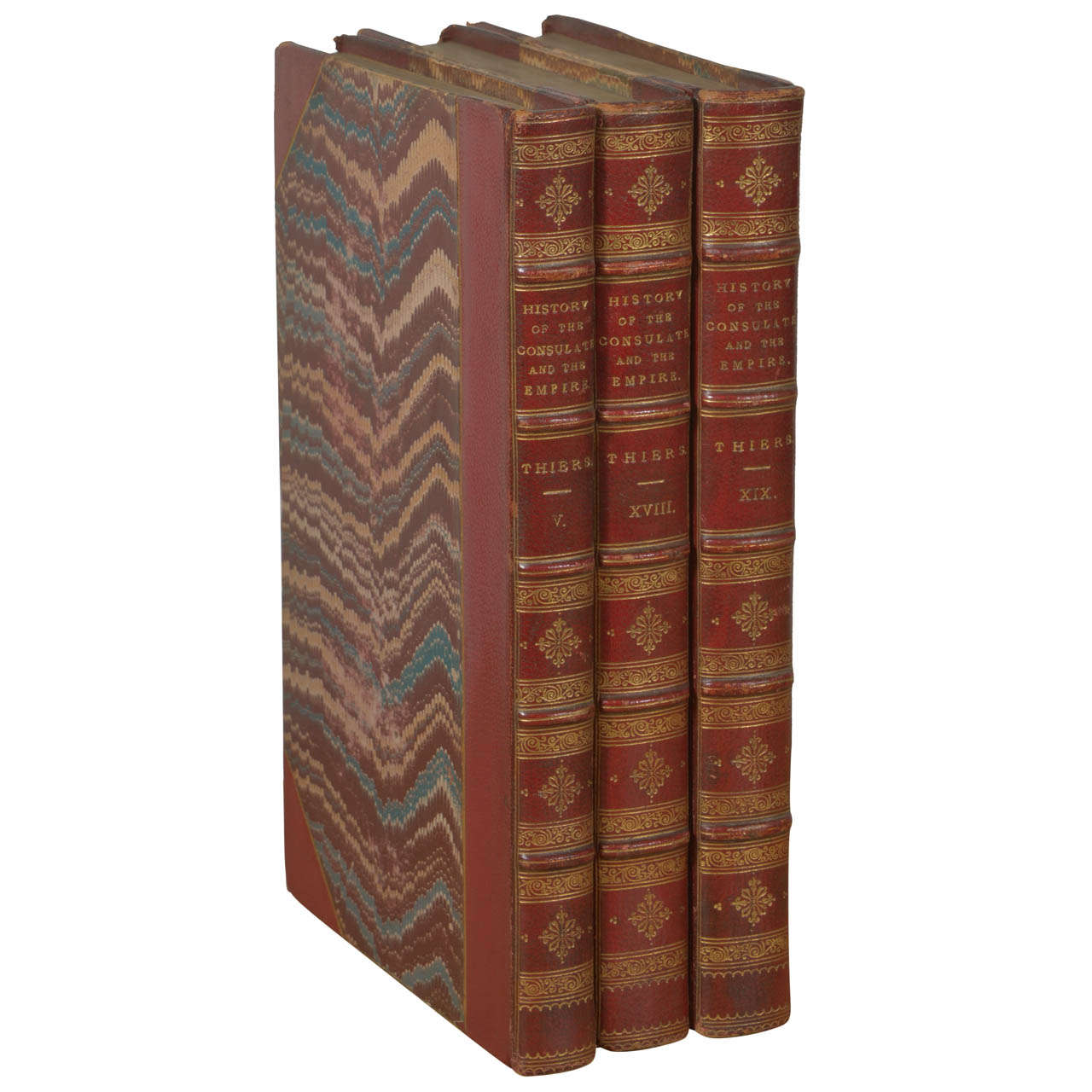"History of The Consulate & The Empire" Set of 3 Antique Books on Napoleon