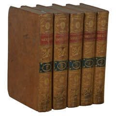 "The History of England from The Revolution to the Death of George The Second" by Smolett in 5 Volumes