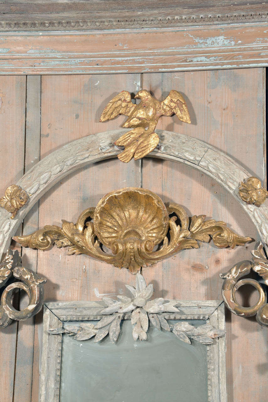 Neoclassical Italian Trumeau Mirror, Comprised of 18th & 19th Century Architectural Elements
