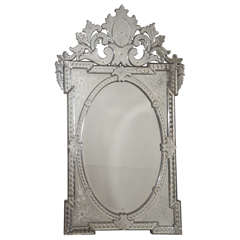Antique 19th Century Napolean III Venetian Mirror