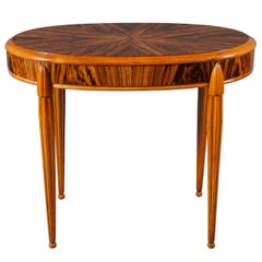 Oval Macassar Wood Table