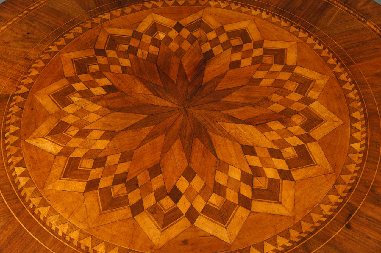 Single Centre Table with Marquetry For Sale 1