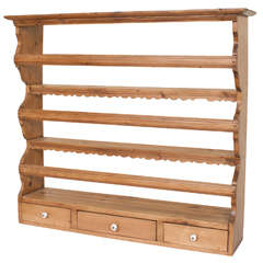 Pine Plate Rack