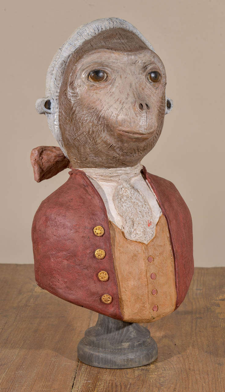 French Papier Mâché Monkey