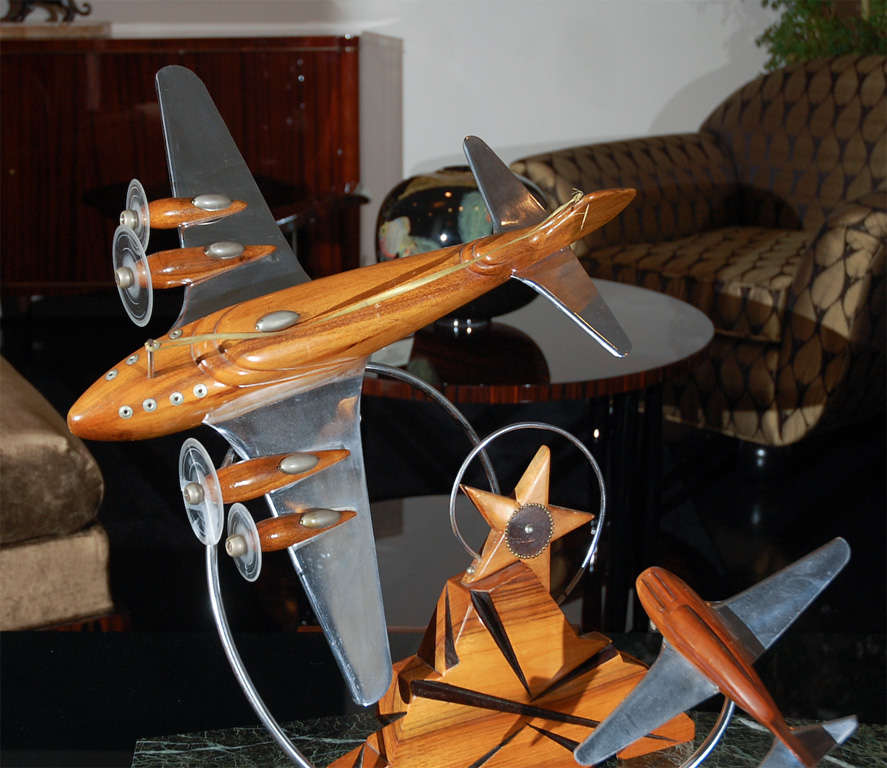 American Art Deco World War II Air Plane Sculpture