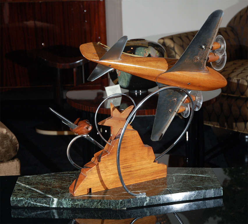 Art Deco World War II Air Plane Sculpture 4