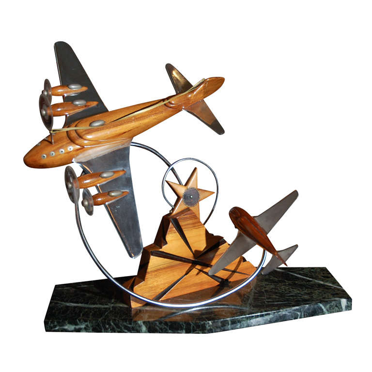Art Deco World War II Air Plane Sculpture