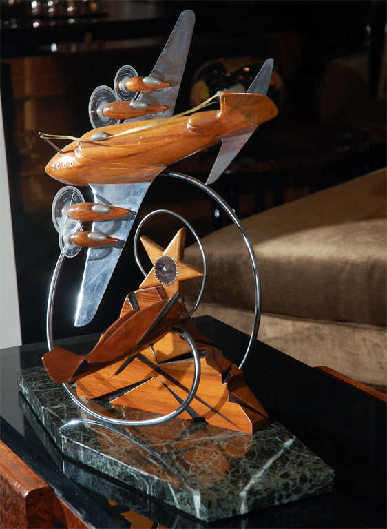Art Deco World War II Air Plane Sculpture at 1stdibs