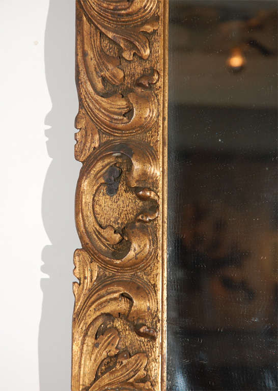 20th Century Detailed Wood Mirror