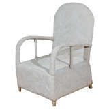 Yoruba White Beaded Chair